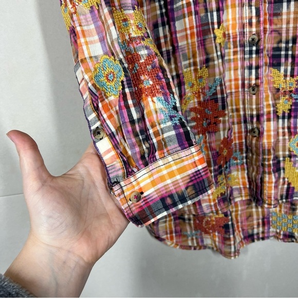 Anthropologie Pilcro Plaid Crafted Button Down Size Small - Picture 10 of 14